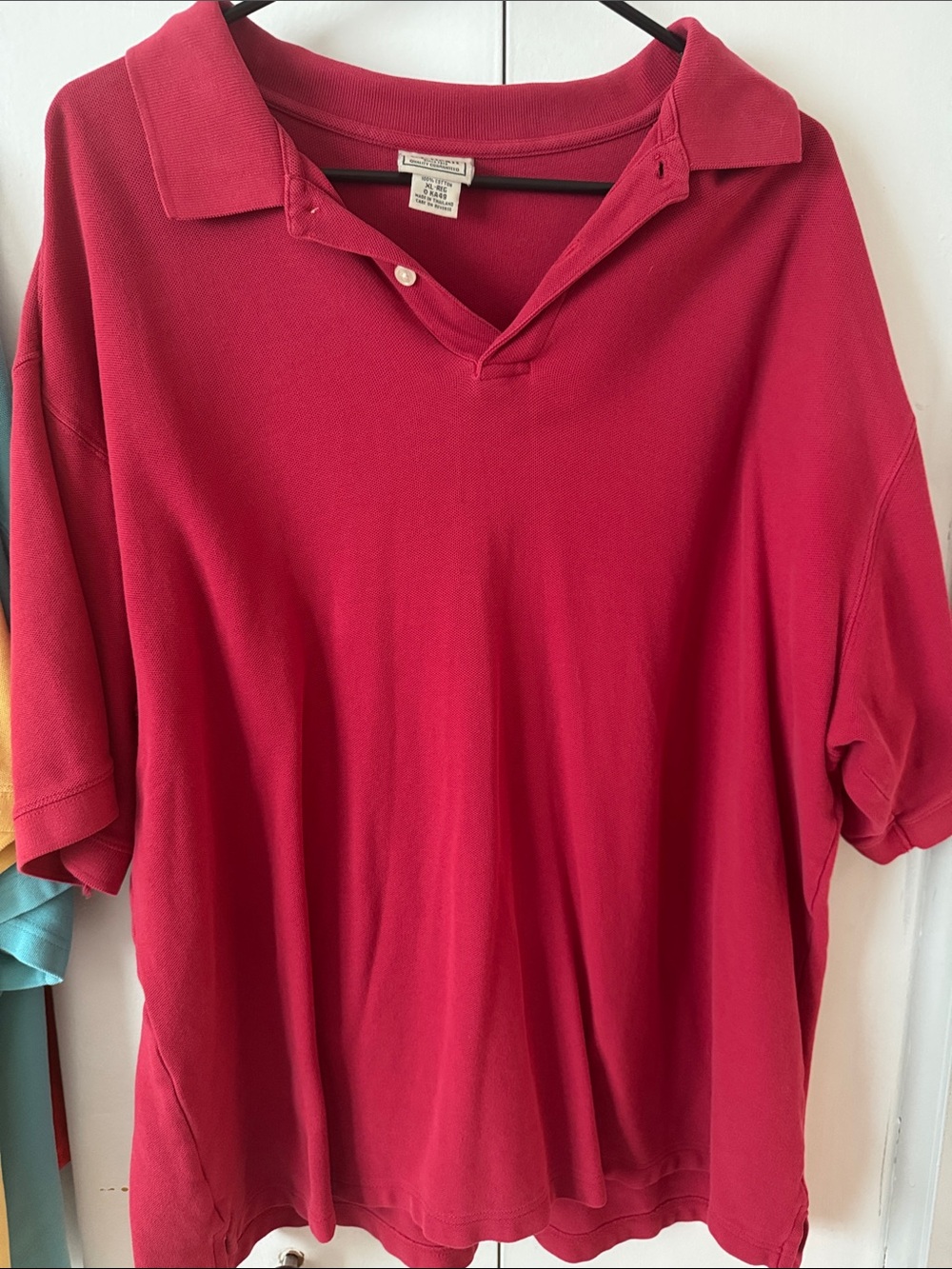 LL Bean Men’s Raspberry Red Polo Shirt